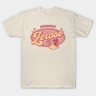 Zero base one zb1 introvert zerose typography | Morcaworks T-Shirt